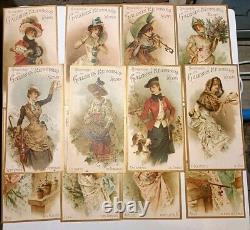 12 Chromo Galeries Rémoises Calendrier 1893 Reims Champagne Complet T B État