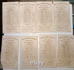 12 Chromo Galeries Rémoises Calendrier 1893 Reims Champagne Complet T B État