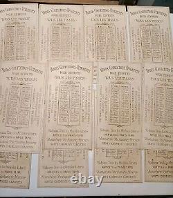 12 Chromo Galeries Rémoises Calendrier 1893 Reims Champagne Complet T B État