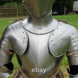 16GA Complet Suit De Armor, 16th Cen. Wearable Knight Armure Jeu Rôle XP22