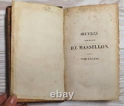 1822 Oeuvres Complètes De Massillon Volume 1, 2, 4 Collection de livres