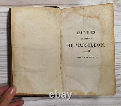 1822 Oeuvres Complètes De Massillon Volume 1, 2, 4 Collection de livres