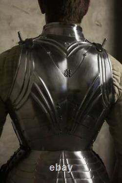 18GA Sca Jeu de Rôle Médiévale Complet Corps Gothique Armor Suit Avec Et / Gant