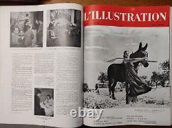 1940 Reliures de L'illustration Année complète en 6 volumes
