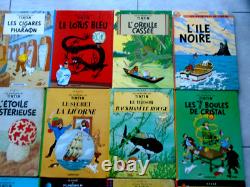 1956 / Rare Herge Collection Tintin Complete Sauf 1