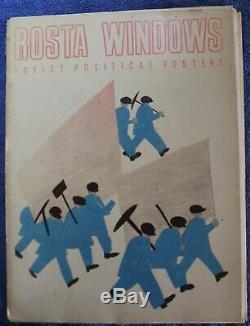 1981 ROSTA WINDOWS Soviet Political Posters COMPLET des 20 Planches