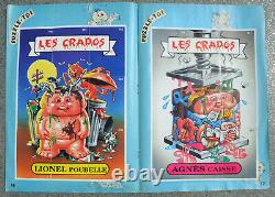 2 albums type PANINI LA BANDE DES CRADOS + LES CRADOS 2 complets! 1989 Avimages
