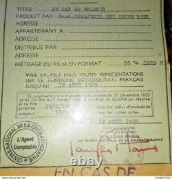6 bobines film complet 35 mm EN CAS DE MALHEUR Brigitte Bardot Jean GABIN 1958