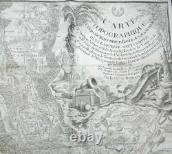 7 Cartes Topographiques Du Cours Du Rhin Chevalier De Beaurain 1780 Complet