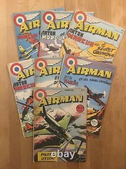 AIRMAN Collection complète des 7 numéros 1953/54 TBE