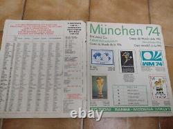 ALBUM PANINI WORLD CUP MUNCHEN 74 originale complete stickers album 1974 400/400