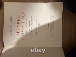 Albert Camus CARNETS. Ouvres Complètes- André Sauret Éditeur