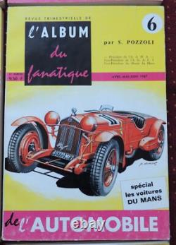 Album du fanatique de l'automobile N°1 a 9 complet! Serge POZZOLI