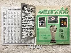 Album football Mexico 86 panini Complet