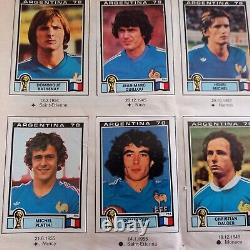 Album panini Complet Argentina 78 FIFA World Cup. Lire le descriptif
