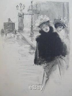 Alphonse Mucha originale La femme au coq Cocorico du n° 1 de 1898 complète