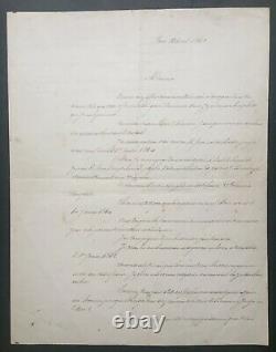 Alphonse de Lamartine Lettre signée Publication uvres complètes 1863