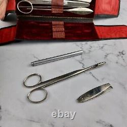 Ancien Coffret Trousse Nécessaire De Chirurgien Médecin Instruments Complets