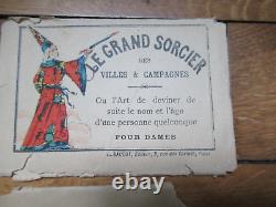 Ancien Divination Le Grand Sorcier Des Villes Et Campagnes Complet Cartes Jeu
