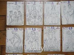 Ancien Divination Tarot Complet Cartes Jeu Des Princes Et Des Vilains