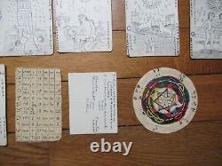 Ancien Divination Tarot Complet Cartes Jeu Des Princes Et Des Vilains