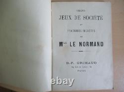 Ancien Tarot 1890 Grand Jeu De Mademoiselle Lenormand Complet Notice Bel Etat