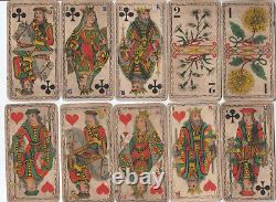 Ancien Tarot Des Fleurs Fossorier Amar 1902 Divinatoire Complet 78/78 Cartes Jeu