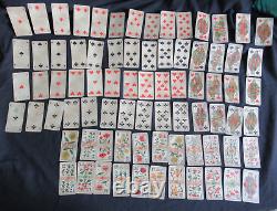 Ancien Tarot Des Fleurs Fossorier Amar 1902 Divinatoire Complet 78/78 Cartes Jeu