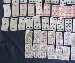 Ancien Tarot Des Fleurs Fossorier Amar 1902 Divinatoire Complet 78/78 Cartes Jeu