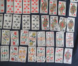 Ancien Tarot Des Fleurs Fossorier Amar 1902 Divinatoire Complet 78/78 Cartes Jeu