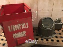 Ancien compas de Life Boat complet dans sa boite d'origine