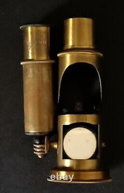 Ancien petit Microscope d'étude à niche de E. VION Paris (Complet) fin 19ième
