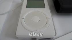 Apple Ipod Classic 2nd Génération Blanc (10GB) Complet Actif de Collection Rare