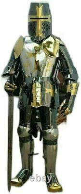 Armure complète de chevalier médiéval pour le costume d'armure portable de
