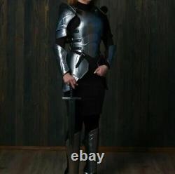 Armure médiévale ENSEMBLE COMPLET Lady Larp Reine de la guerre Costume