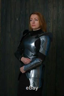 Armure médiévale ENSEMBLE COMPLET Lady Larp Reine de la guerre Costume