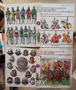 C1 FUNCKEN Costume Armure Armes AU TEMPS DE LA CHEVALERIE Complet des 2 Volumes