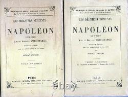 C1 NAPOLEON Antommarchi LES DERNIERS MOMENTS DE NAPOLEON Complet 2 Volumes