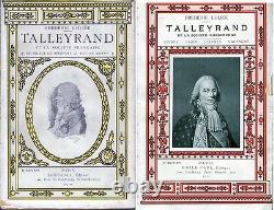C1 NAPOLEON Frederic Lolie TALLEYRAND COMPLET des 2 Tomes 1910 1927