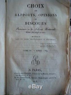 C1 NAPOLEON Lallement CHOIX DE RAPPORTS OPINIONS ET DISCOURS 1789 1815 COMPLET