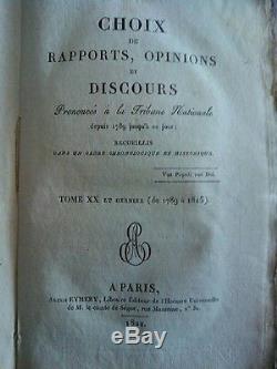 C1 NAPOLEON Lallement CHOIX DE RAPPORTS OPINIONS ET DISCOURS 1789 1815 COMPLET