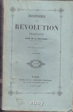 C1 Thiers HISTOIRE DE LA REVOLUTION Complet en 10 Volumes ILLUSTRES 1839
