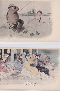 COLLECTION DES CENT série complète de 10 cpa avec la pochette dont Mucha