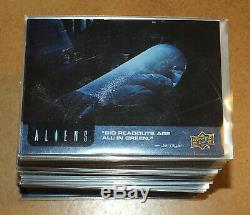 Carte Trading Card Aliens Set Complet Special de 100 Cartes (Upper Deck 2018)