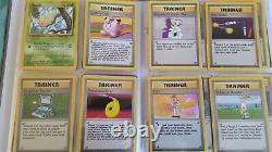 Cartes pokemon set de base de 1999 100% complet 102/102 version anglaise anglais