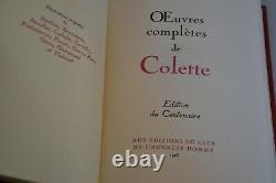Colette /Oeuvres complètes 16 v. / Ed. De l'Honnête Homme / Sur Chiffon Marais