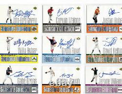 Collection 2002 Upper Deck Minor League Signature-COMPLET Lot de 34 RÉDUIT