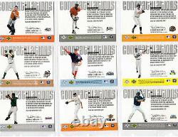 Collection 2002 Upper Deck Minor League Signature-COMPLET Lot de 34 RÉDUIT