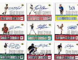 Collection 2002 Upper Deck Minor League Signature-COMPLET Lot de 34 RÉDUIT