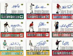 Collection 2002 Upper Deck Minor League Signature-COMPLET Lot de 34 RÉDUIT